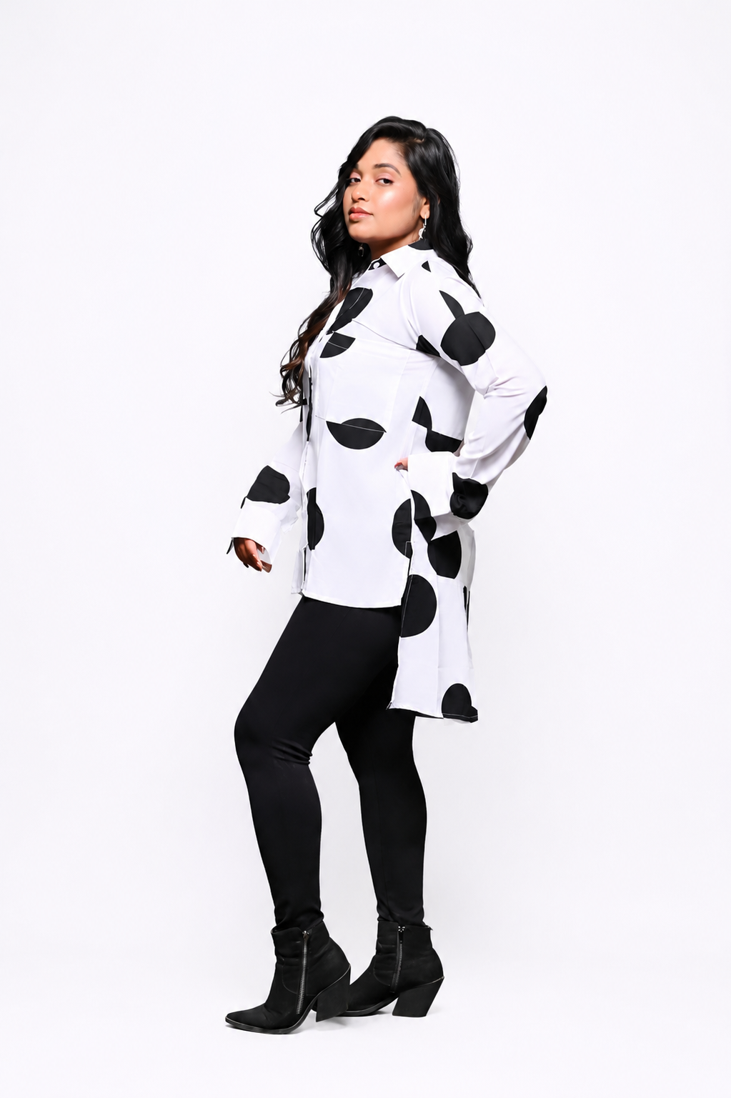 Black & White Polka Dost Shirt