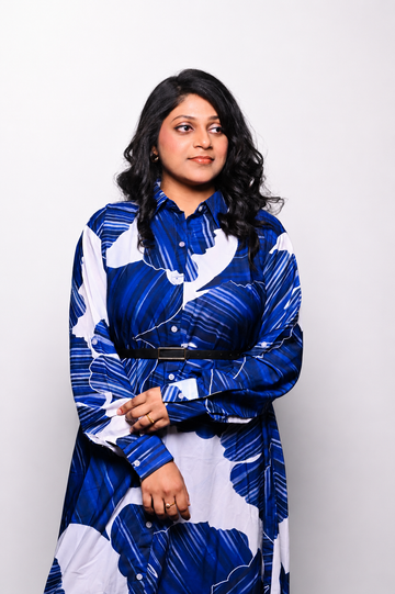 Floral Shirt Long Dress
