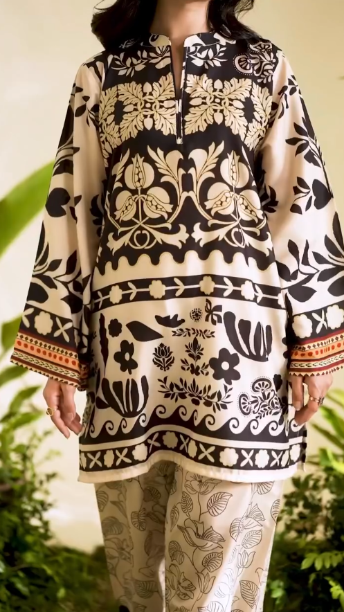 Soft Tones Minimal Printed Co-Ord Set