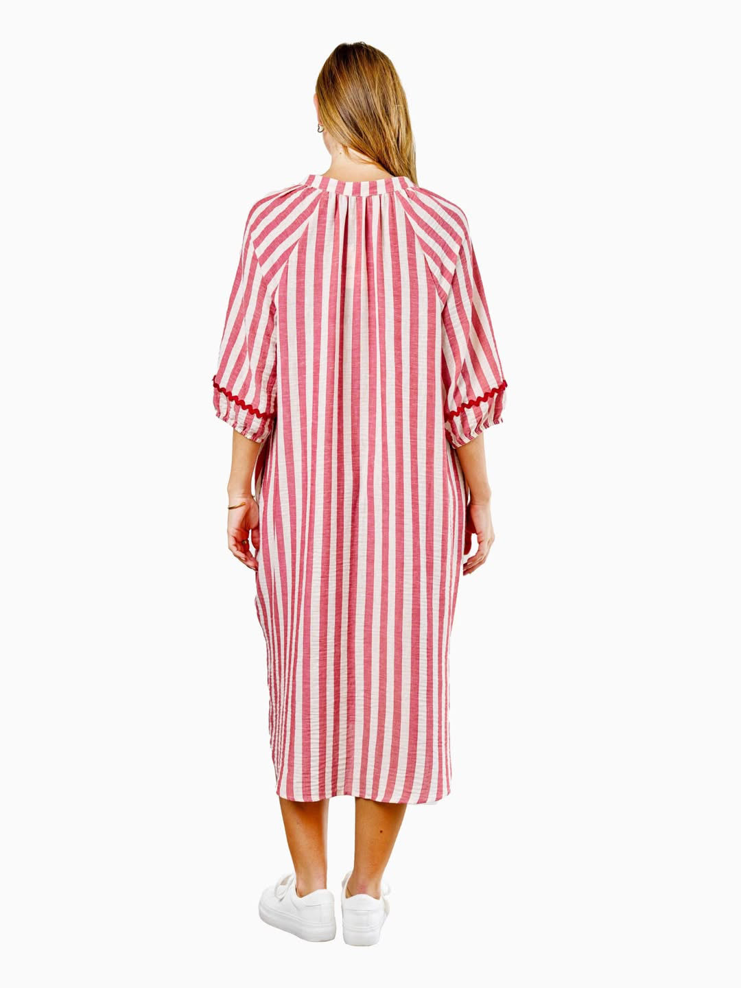 Striped Printed Long Dress