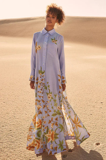 Minimal Printed Long Dress