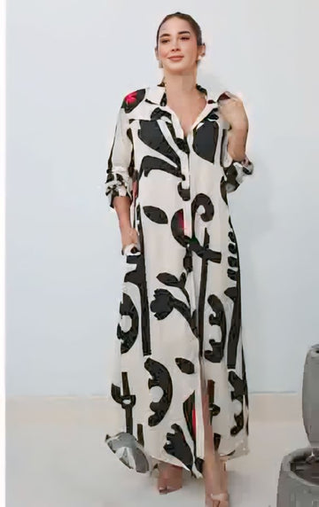 Stripes Long Dress