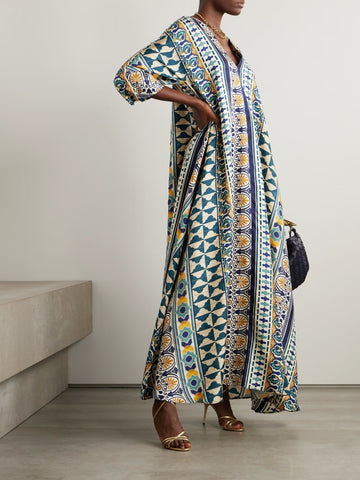 Printed Long Kaftan
