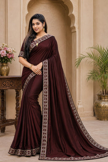 Silk Embroidery Saree