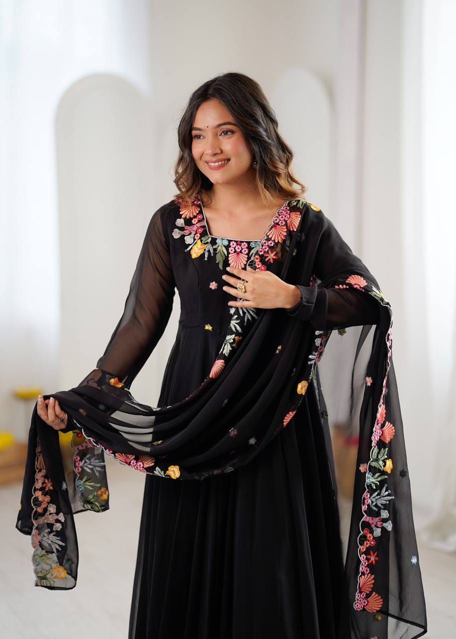 Heavy Micro Cotton Embroidery suit