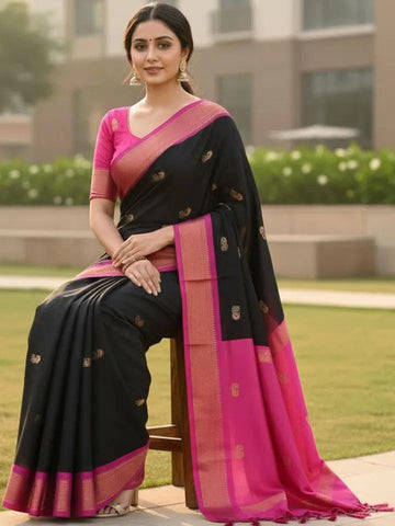 Soft Lichi Silk Saree