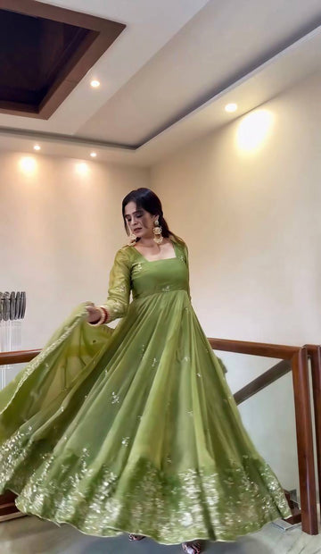 Party Wear Gown Set