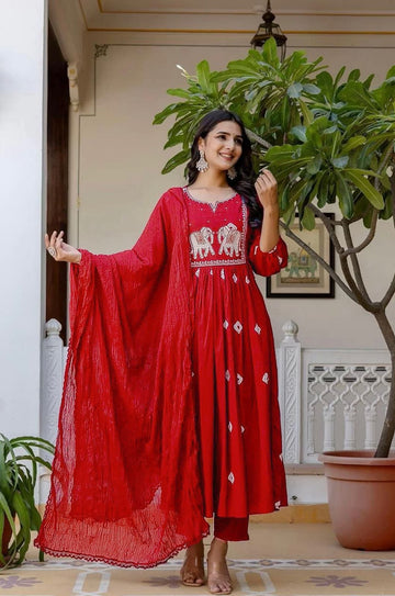 Elefant print Salwar Suit