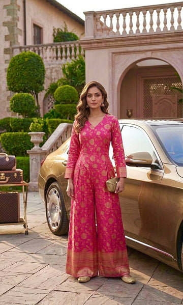 Banarasi Silk Jumpsuit