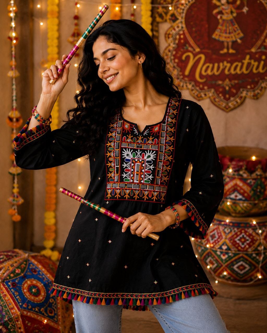 Embroidery Simple Top