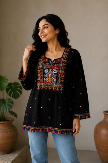 Embroidery Simple Top