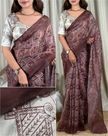 Soft Printed Saree