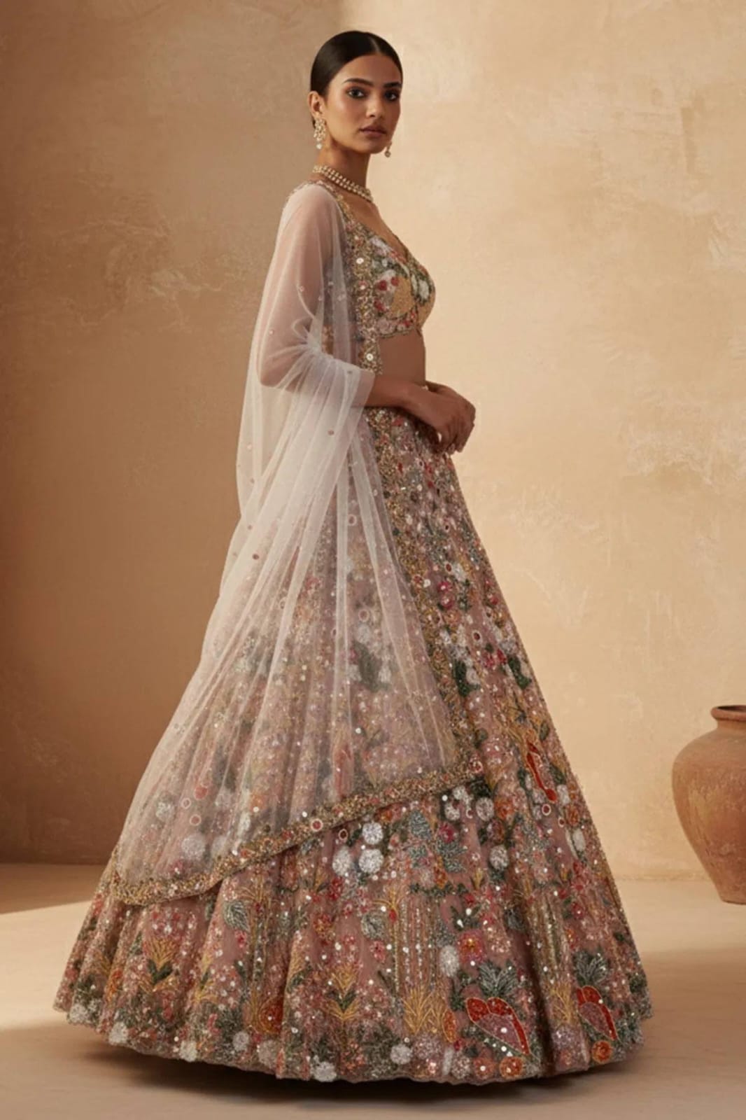 Fancy Net Lehenga