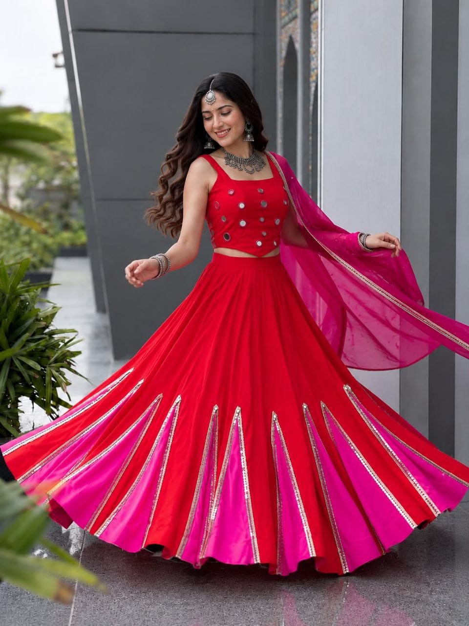 Cotton Kali Lehenga Choli