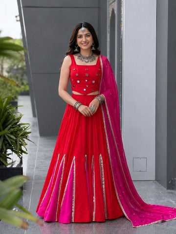 Cotton Kali Lehenga Choli