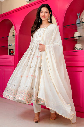 Embroidery Anarkali Suit