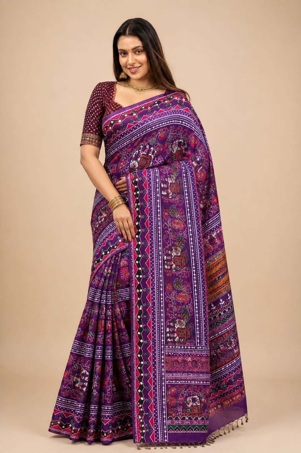 Beautiful Printed trending Silk Saree
