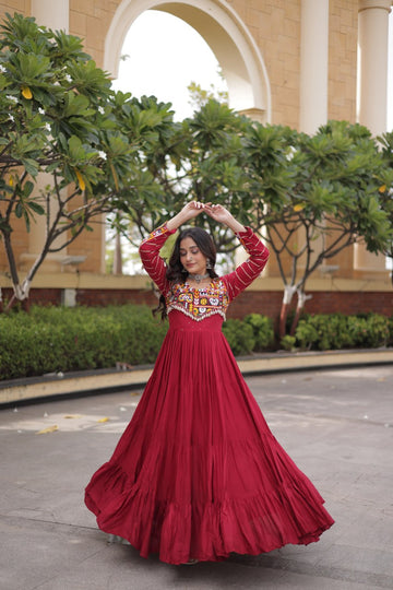 Embroidered Gown