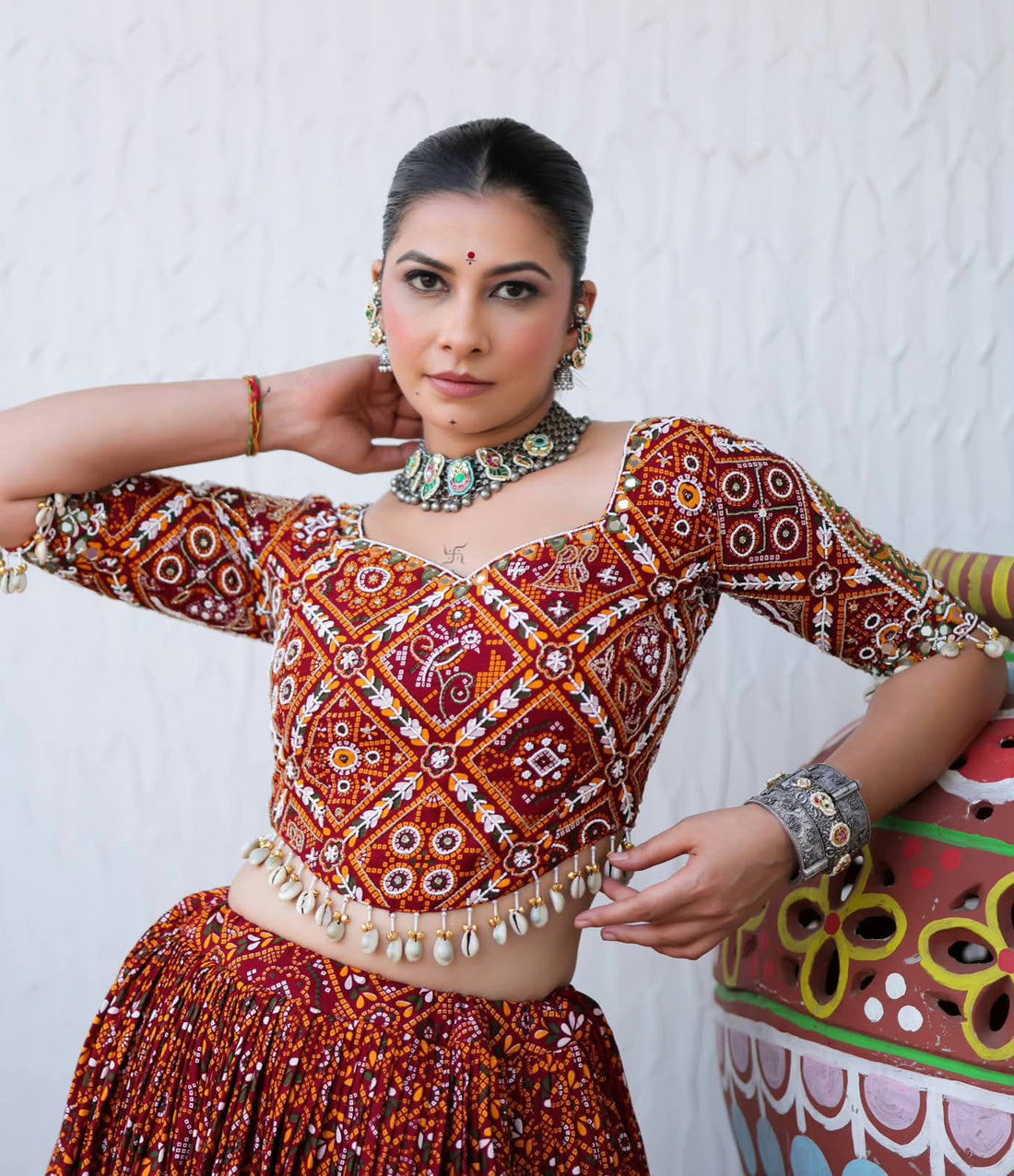 Featuring Printed Lehenga Choli