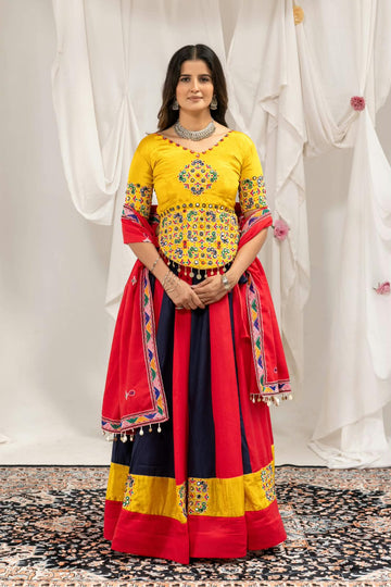 Mirror work Lehenga Set