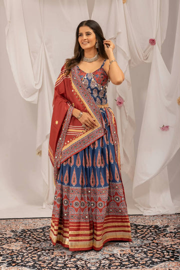 Simple Navratri Lehenga Set