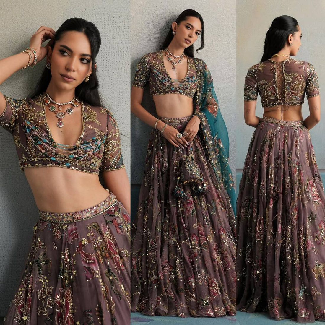 Star Georgette Lehenga Set