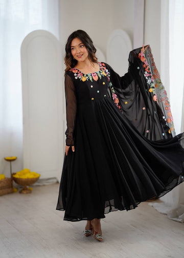 Heavy Micro Cotton Embroidery suit