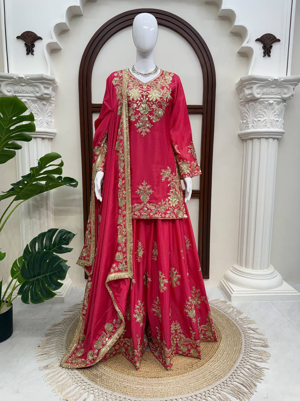 Embroidery Sharara Set