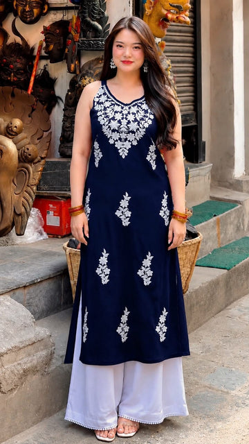 Stylish Ethnic Kurta & Palazzo Set