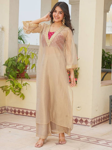 Heavy Salsa Silk Palazzo Set