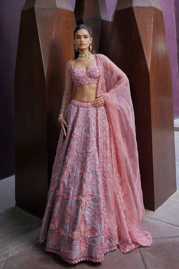 SILK SIQUIN LEHENGA