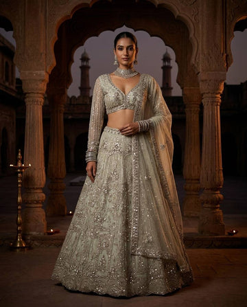 Soft Net Lehenga