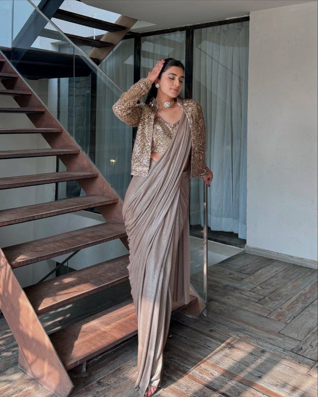 Embroidery silk Saree