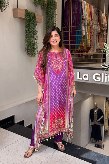 Kaftan silk set