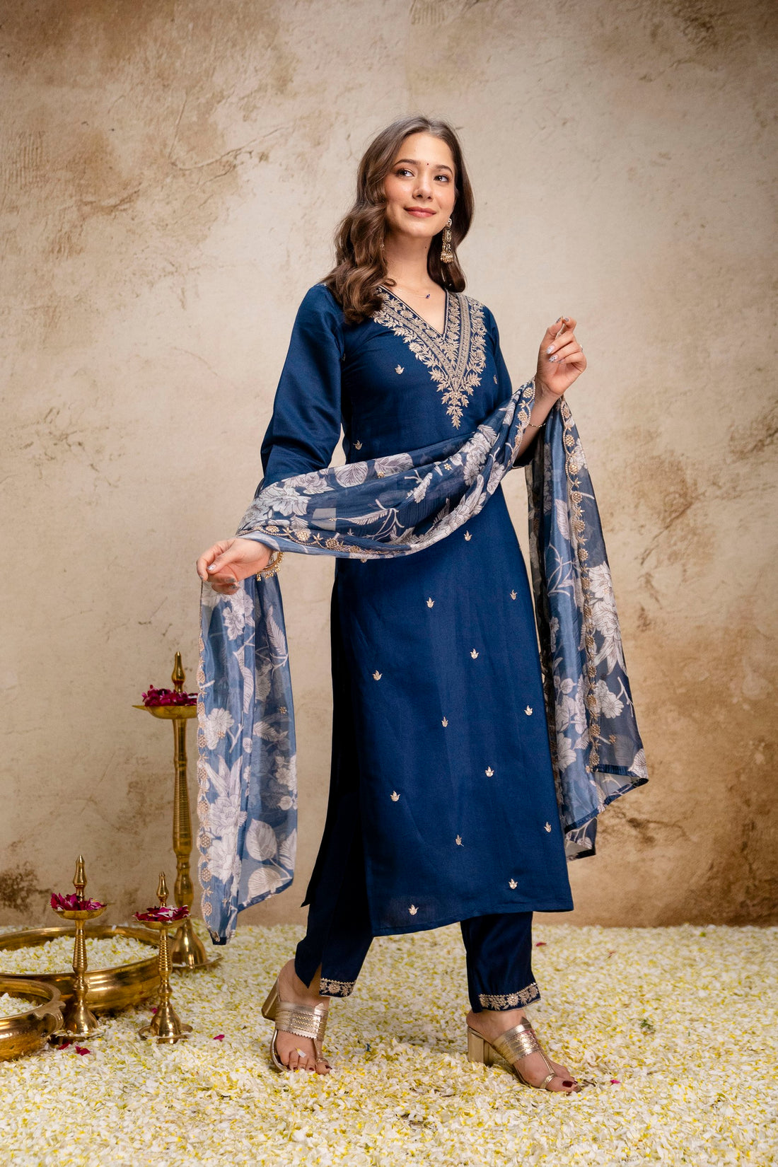 Roman Embroidery Salwar Set
