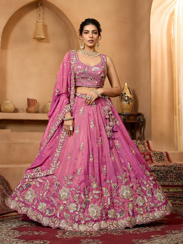 Pastel Embroidery Lehenga
