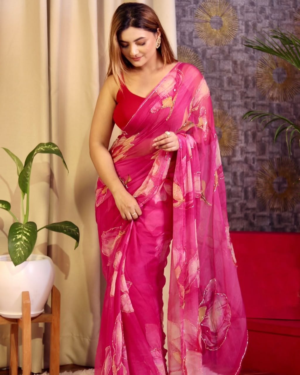 Soft & smooth Chiffon Saree