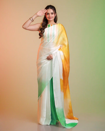 Saree independence day look