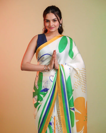 Saree independence day look